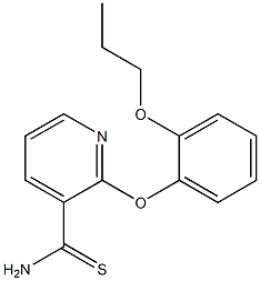 2-(2-propoxyphenoxy)pyridine-3-carbothioamide,,结构式