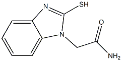 2-(2-sulfanyl-1H-1,3-benzodiazol-1-yl)acetamide 化学構造式