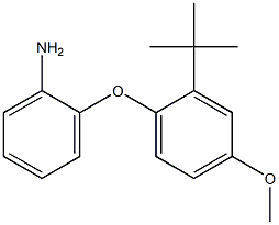 2-(2-tert-butyl-4-methoxyphenoxy)aniline,,结构式