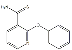 2-(2-tert-butylphenoxy)pyridine-3-carbothioamide,,结构式