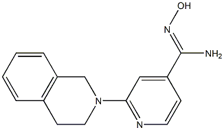 2-(3,4-dihydroisoquinolin-2(1H)-yl)-N'-hydroxypyridine-4-carboximidamide 结构式