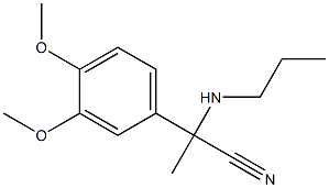  2-(3,4-dimethoxyphenyl)-2-(propylamino)propanenitrile