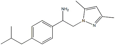 2-(3,5-dimethyl-1H-pyrazol-1-yl)-1-(4-isobutylphenyl)ethanamine Structure