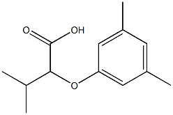 2-(3,5-dimethylphenoxy)-3-methylbutanoic acid,,结构式