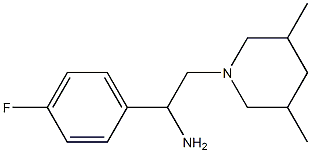 2-(3,5-dimethylpiperidin-1-yl)-1-(4-fluorophenyl)ethanamine,,结构式