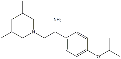 2-(3,5-dimethylpiperidin-1-yl)-1-[4-(propan-2-yloxy)phenyl]ethan-1-amine