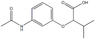 2-(3-acetamidophenoxy)-3-methylbutanoic acid