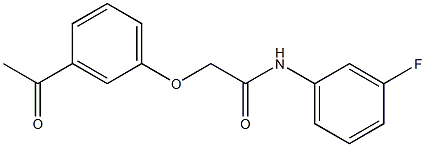 2-(3-acetylphenoxy)-N-(3-fluorophenyl)acetamide