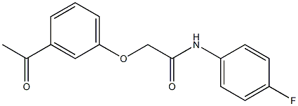 2-(3-acetylphenoxy)-N-(4-fluorophenyl)acetamide