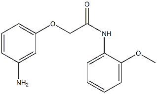 2-(3-aminophenoxy)-N-(2-methoxyphenyl)acetamide Structure