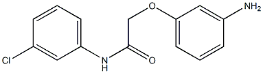  2-(3-aminophenoxy)-N-(3-chlorophenyl)acetamide