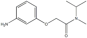 2-(3-aminophenoxy)-N-methyl-N-(propan-2-yl)acetamide 结构式