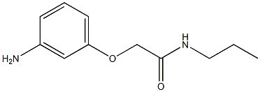 2-(3-aminophenoxy)-N-propylacetamide Structure