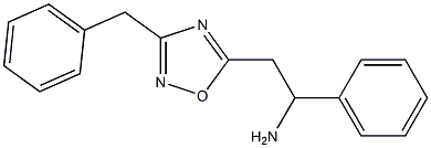 2-(3-benzyl-1,2,4-oxadiazol-5-yl)-1-phenylethan-1-amine Struktur
