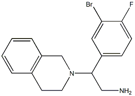 2-(3-bromo-4-fluorophenyl)-2-(3,4-dihydroisoquinolin-2(1H)-yl)ethanamine|