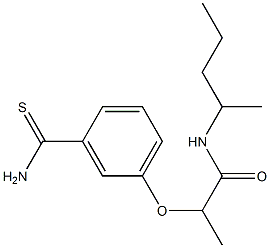 2-(3-carbamothioylphenoxy)-N-(pentan-2-yl)propanamide Structure
