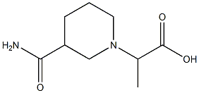2-(3-carbamoylpiperidin-1-yl)propanoic acid Structure