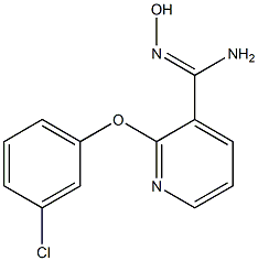  2-(3-chlorophenoxy)-N'-hydroxypyridine-3-carboximidamide