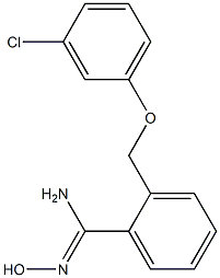 2-(3-chlorophenoxymethyl)-N'-hydroxybenzene-1-carboximidamide|