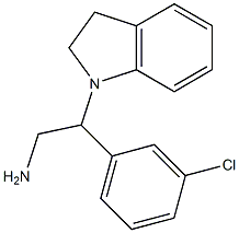 2-(3-chlorophenyl)-2-(2,3-dihydro-1H-indol-1-yl)ethan-1-amine