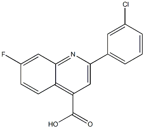 2-(3-chlorophenyl)-7-fluoroquinoline-4-carboxylic acid