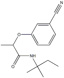 2-(3-cyanophenoxy)-N-(2-methylbutan-2-yl)propanamide
