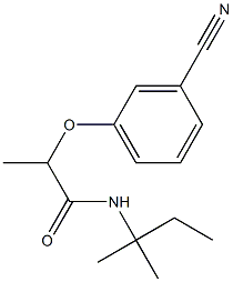 2-(3-cyanophenoxy)-N-(2-methylbutan-2-yl)propanamide|