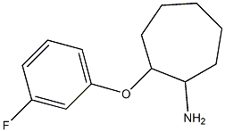 2-(3-fluorophenoxy)cycloheptanamine Structure