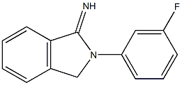 2-(3-fluorophenyl)-2,3-dihydro-1H-isoindol-1-imine,,结构式