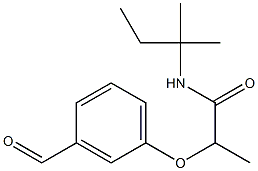 2-(3-formylphenoxy)-N-(2-methylbutan-2-yl)propanamide