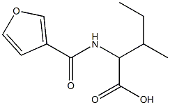 2-(3-furoylamino)-3-methylpentanoic acid Struktur