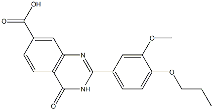 2-(3-methoxy-4-propoxyphenyl)-4-oxo-3,4-dihydroquinazoline-7-carboxylic acid|