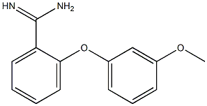 2-(3-methoxyphenoxy)benzene-1-carboximidamide,,结构式