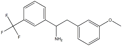 2-(3-methoxyphenyl)-1-[3-(trifluoromethyl)phenyl]ethan-1-amine Struktur