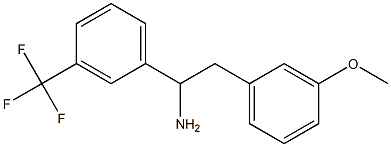 2-(3-methoxyphenyl)-1-[3-(trifluoromethyl)phenyl]ethan-1-amine 结构式