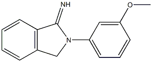 2-(3-methoxyphenyl)-2,3-dihydro-1H-isoindol-1-imine,2126163-72-0,结构式