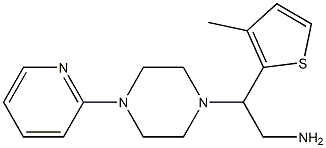 2-(3-methylthiophen-2-yl)-2-[4-(pyridin-2-yl)piperazin-1-yl]ethan-1-amine Structure