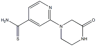 2-(3-oxopiperazin-1-yl)pyridine-4-carbothioamide Struktur