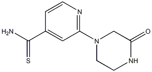 2-(3-oxopiperazin-1-yl)pyridine-4-carbothioamide 化学構造式