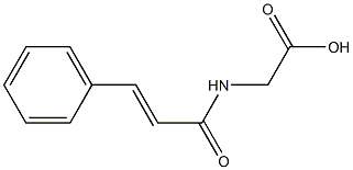 2-(3-phenylprop-2-enamido)acetic acid Structure