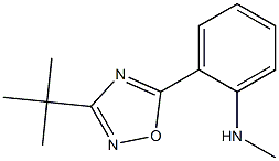 2-(3-tert-butyl-1,2,4-oxadiazol-5-yl)-N-methylaniline 化学構造式