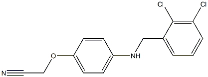 2-(4-{[(2,3-dichlorophenyl)methyl]amino}phenoxy)acetonitrile Structure