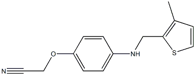 2-(4-{[(3-methylthiophen-2-yl)methyl]amino}phenoxy)acetonitrile