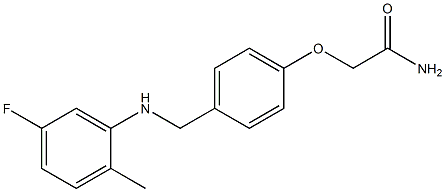 2-(4-{[(5-fluoro-2-methylphenyl)amino]methyl}phenoxy)acetamide Structure