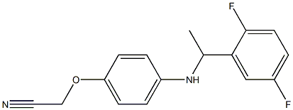 2-(4-{[1-(2,5-difluorophenyl)ethyl]amino}phenoxy)acetonitrile|