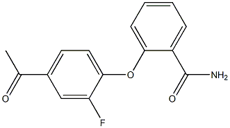 2-(4-acetyl-2-fluorophenoxy)benzamide