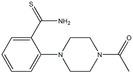 2-(4-acetylpiperazin-1-yl)benzene-1-carbothioamide Structure