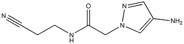 2-(4-amino-1H-pyrazol-1-yl)-N-(2-cyanoethyl)acetamide Structure