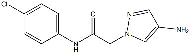 2-(4-amino-1H-pyrazol-1-yl)-N-(4-chlorophenyl)acetamide Structure