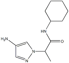 2-(4-amino-1H-pyrazol-1-yl)-N-cyclohexylpropanamide